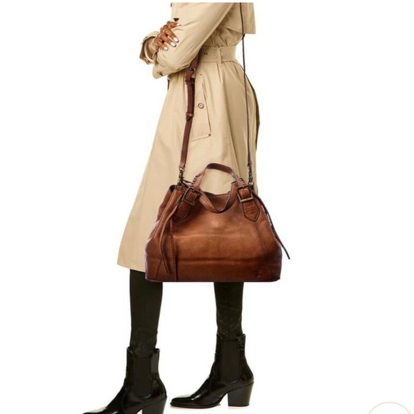 Frye Caelan  cognac satchel - Picture 1 of 13